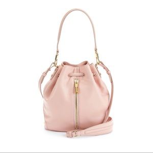 Elizabeth and James Cynnie Mini Bucket Bag, Pink Beach